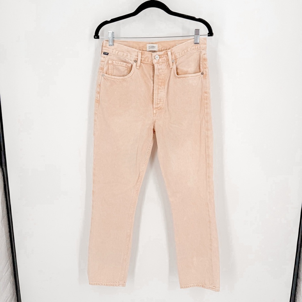 Citizens Of Humanity Light Peach Cropped Pants